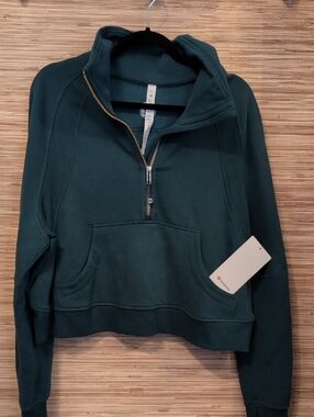lululemon Scuba Oversized Dark Teal Half-Zip Pullover Hoodie M/L